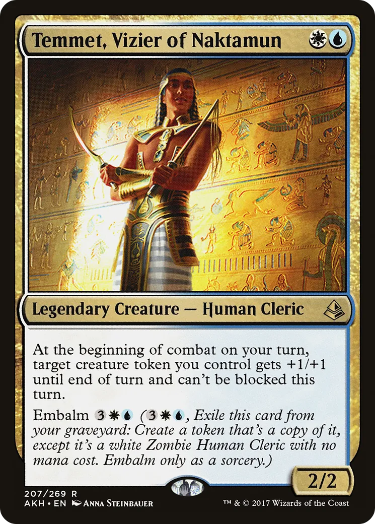 Temmet, Vizier of Naktamun — Amonkhet — Magic: The Gathering