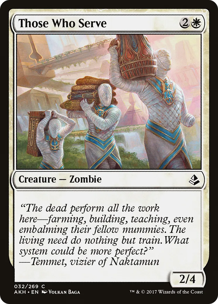 Ceux qui servent — Amonkhet — Magic: The Gathering