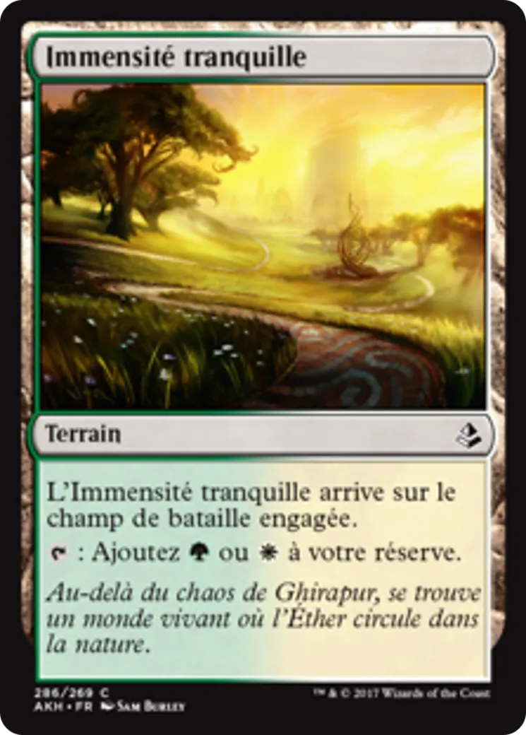 Immensité tranquille — Amonkhet — Magic: The Gathering