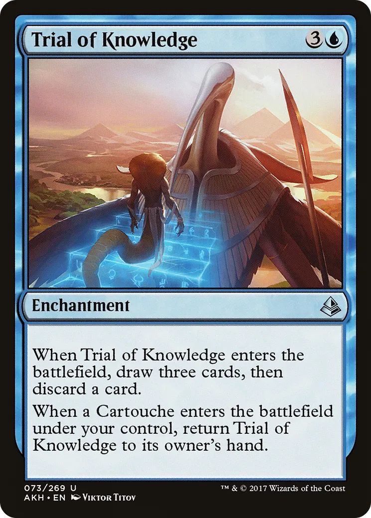Trial of Knowledge — Amonkhet — Magic: The Gathering