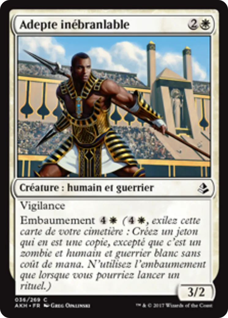 Adepte inébranlable — Amonkhet — Magic: The Gathering