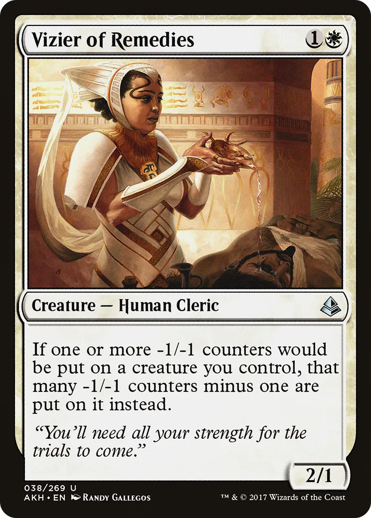 Vizier of Remedies from Amonkhet - Magic: The Gathering