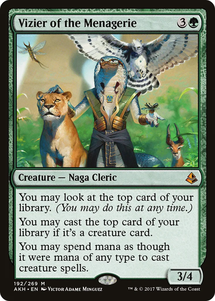 Vizier of the Menagerie from Amonkhet - Magic: The Gathering