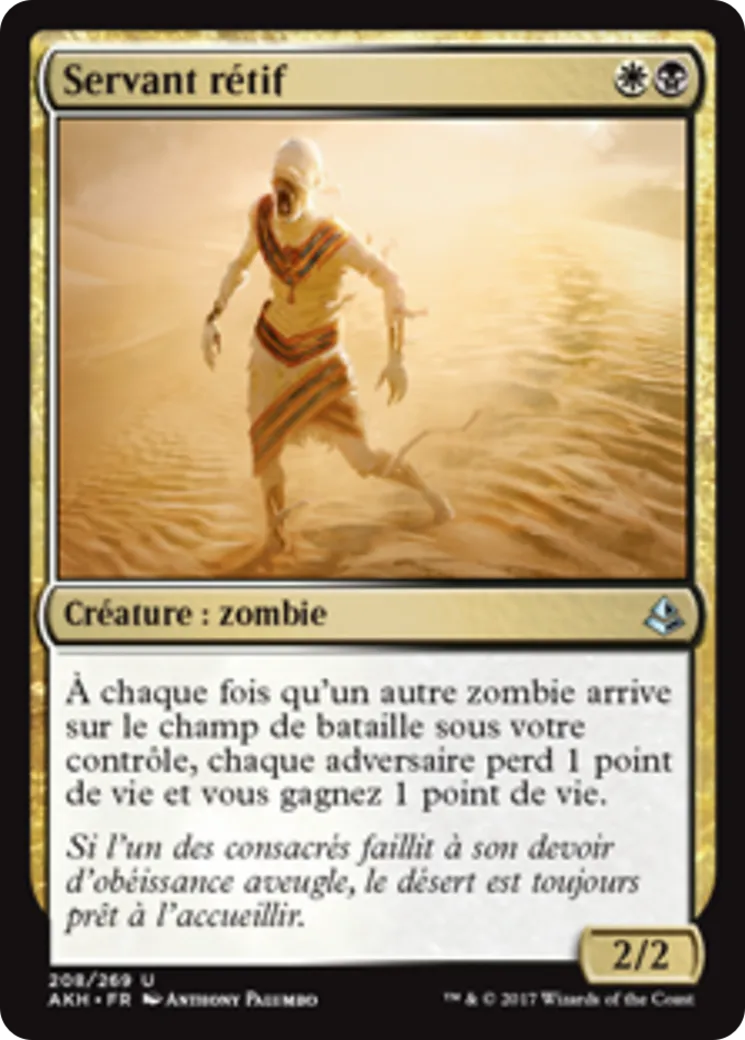 Servant rétif — Amonkhet — Magic: The Gathering