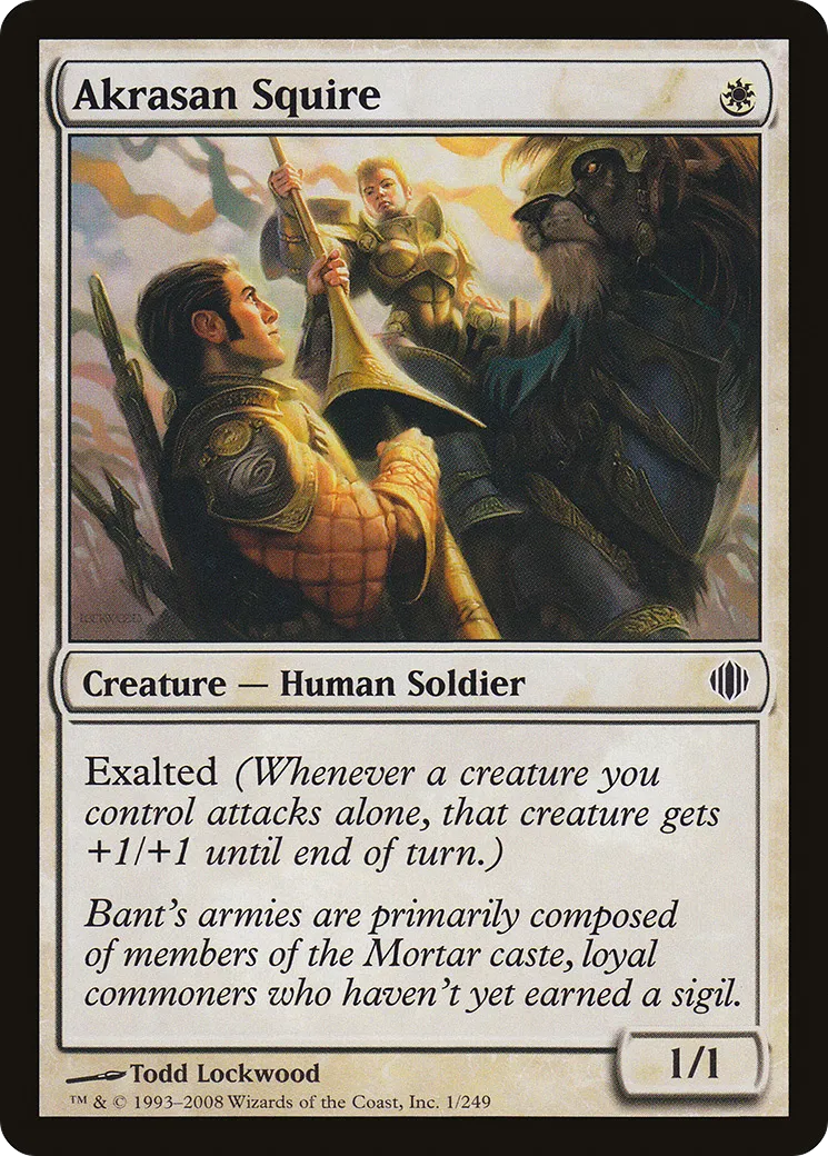Akrasan Squire — Shards of Alara — Magic: The Gathering