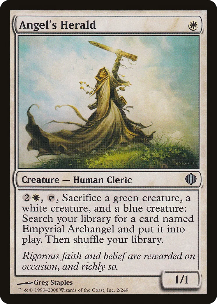 Héraut de l'ange — Shards of Alara — Magic: The Gathering