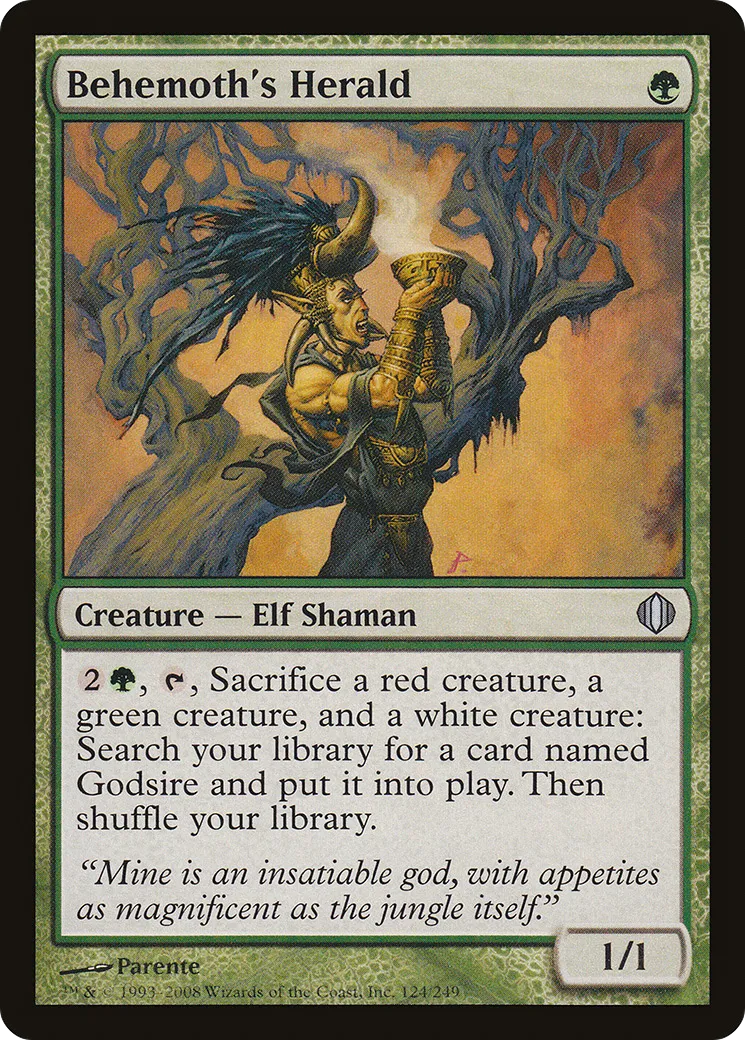 Behemoth's Herald — Shards of Alara — Magic: The Gathering