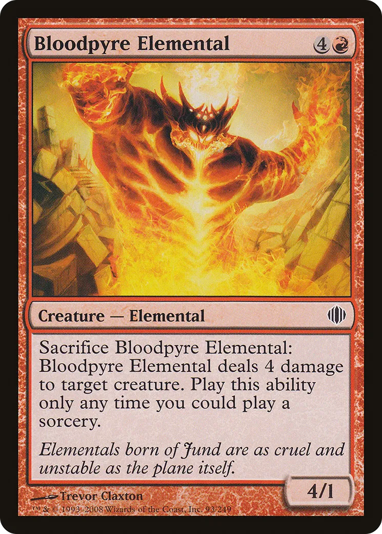 Élémental de sangbrasier — Shards of Alara — Magic: The Gathering