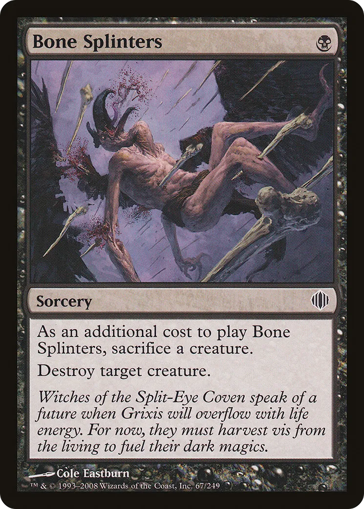 Bone Splinters — Shards of Alara — Magic: The Gathering