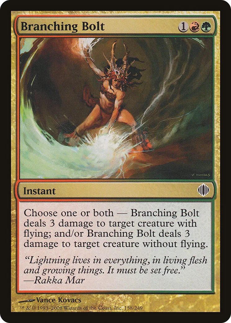 Branching Bolt — Shards of Alara — Magic: The Gathering