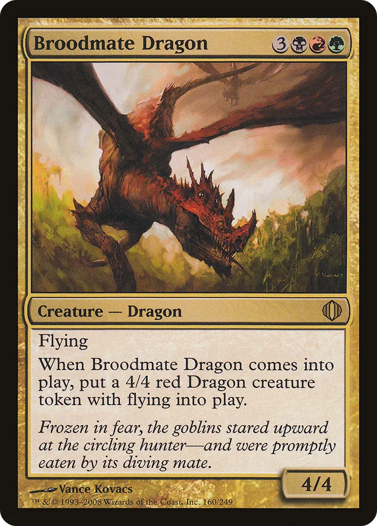Broodmate Dragon — Shards of Alara — Magic: The Gathering