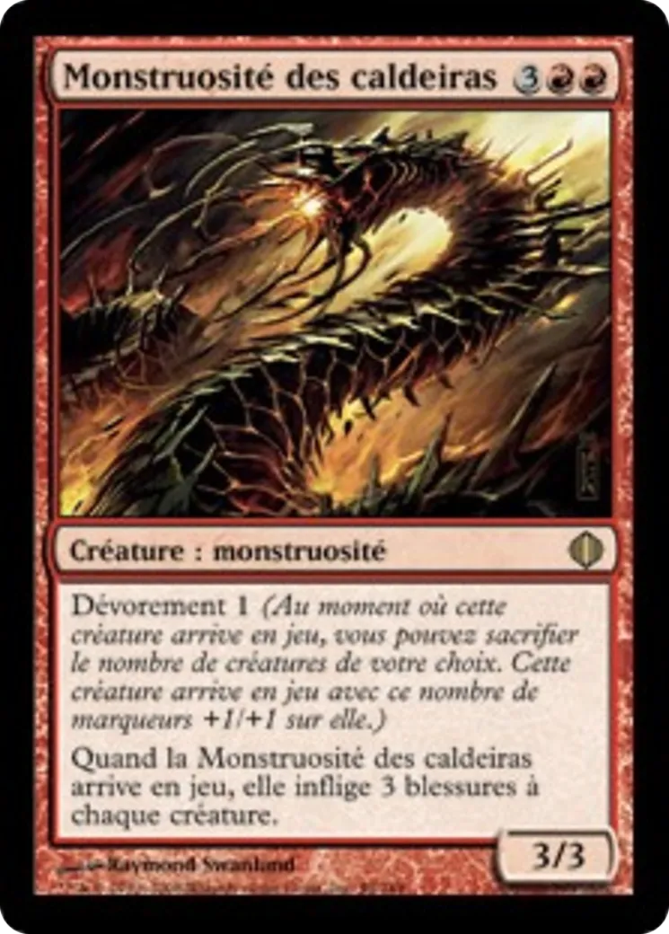 Monstruosité des caldeiras — Shards of Alara — Magic: The Gathering