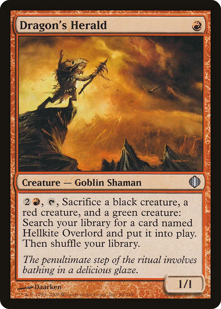 Héraut du dragon — Shards of Alara — Magic: The Gathering