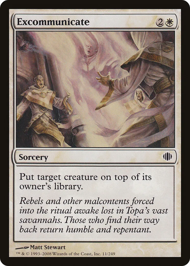 Excommunicate — Shards of Alara — Magic: The Gathering