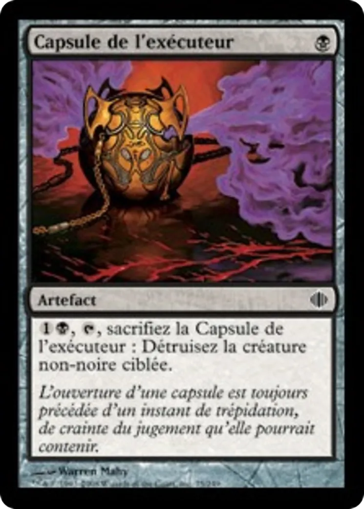 Capsule de l'exécuteur — Shards of Alara — Magic: The Gathering