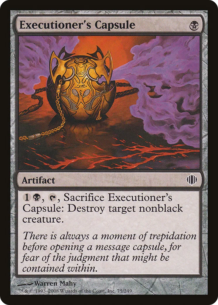 Capsule de l'exécuteur — Shards of Alara — Magic: The Gathering