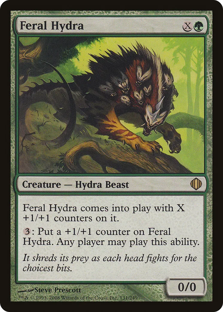 Feral Hydra — Shards of Alara — Magic: The Gathering