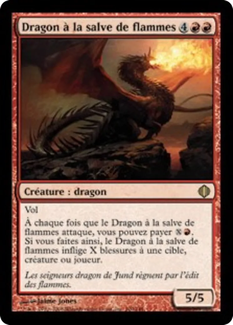 Dragon à la salve de flammes — Shards of Alara — Magic: The Gathering