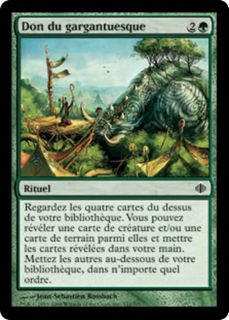 Don du gargantuesque — Shards of Alara — Magic: The Gathering