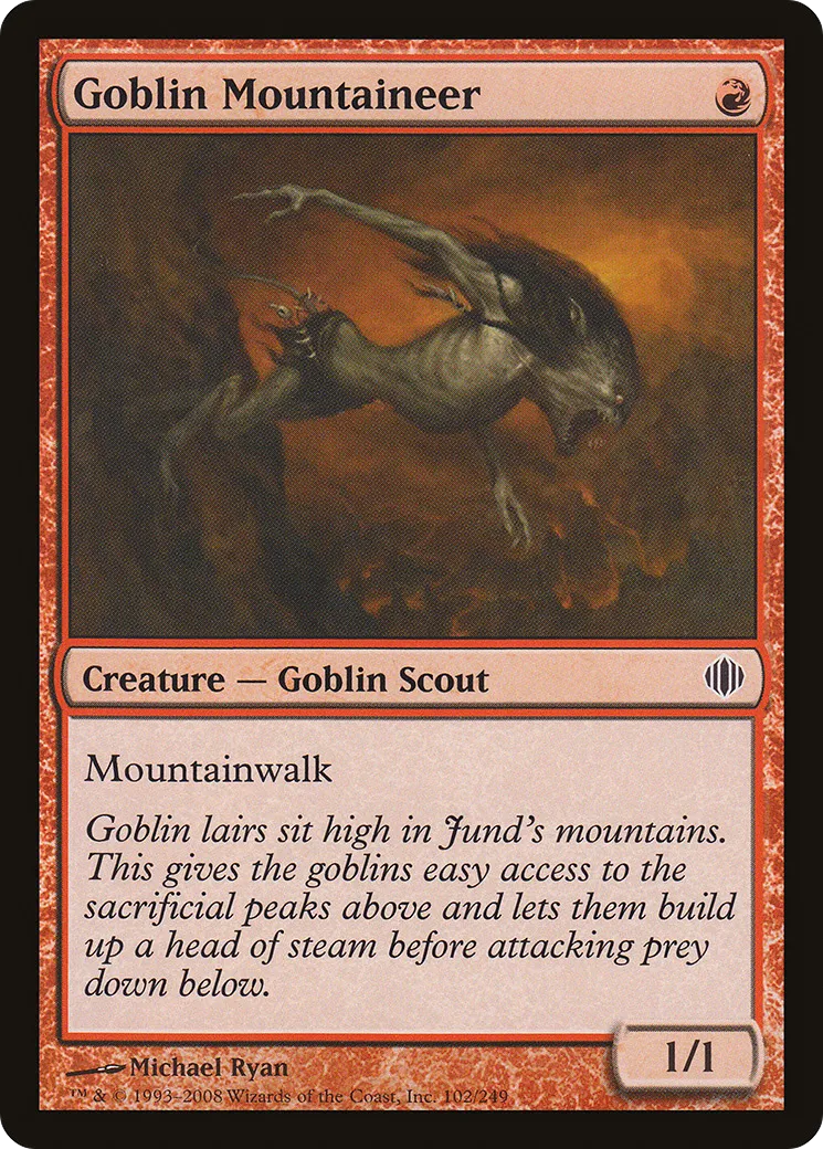 Goblin Mountaineer — Shards of Alara — Magic: The Gathering