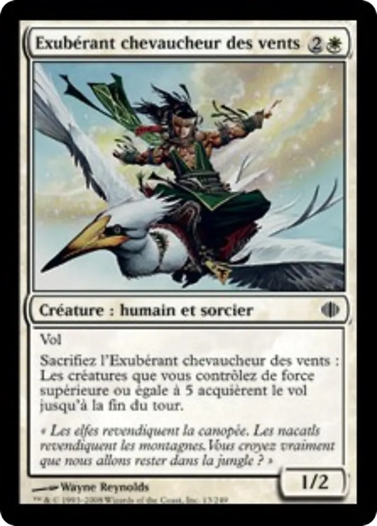 Exubérant chevaucheur des vents — Shards of Alara — Magic: The Gathering
