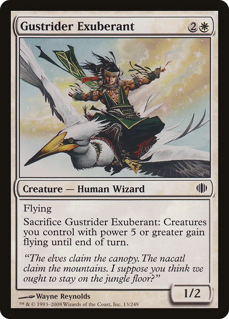 Gustrider Exuberant — Shards of Alara — Magic: The Gathering