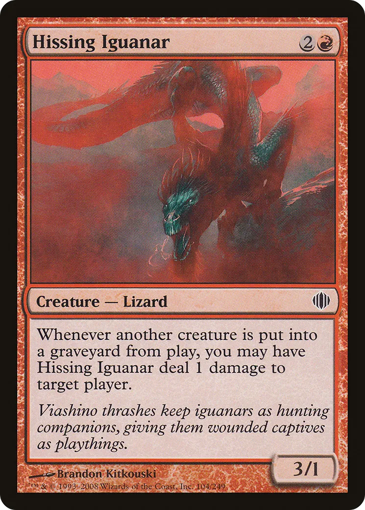 Hissing Iguanar — Shards of Alara — Magic: The Gathering