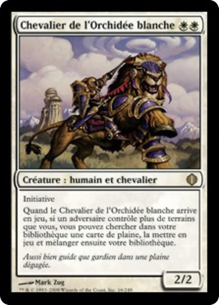 Chevalier de l'Orchidée blanche — Shards of Alara — Magic: The Gathering
