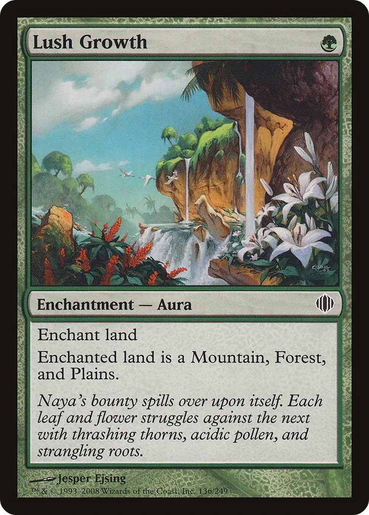 Lush Growth — Shards of Alara — Magic: The Gathering