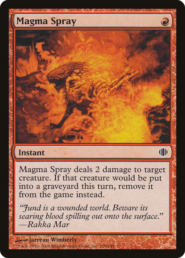 Magma Spray — Shards of Alara — Magic: The Gathering