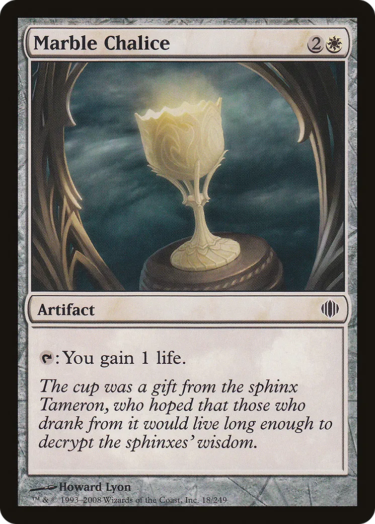 Marble Chalice — Shards of Alara — Magic: The Gathering