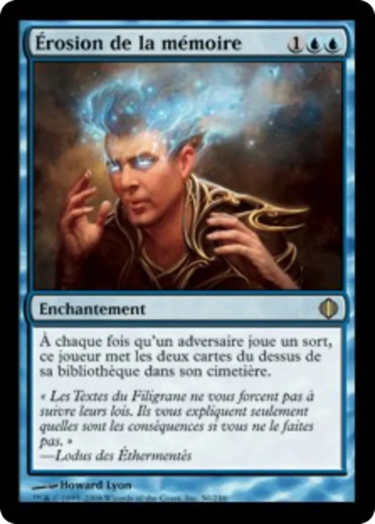 Érosion de la mémoire — Shards of Alara — Magic: The Gathering