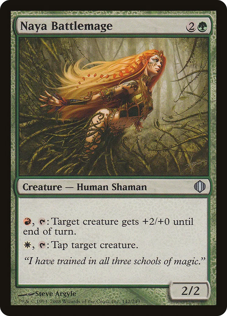 Naya Battlemage — Shards of Alara — Magic: The Gathering