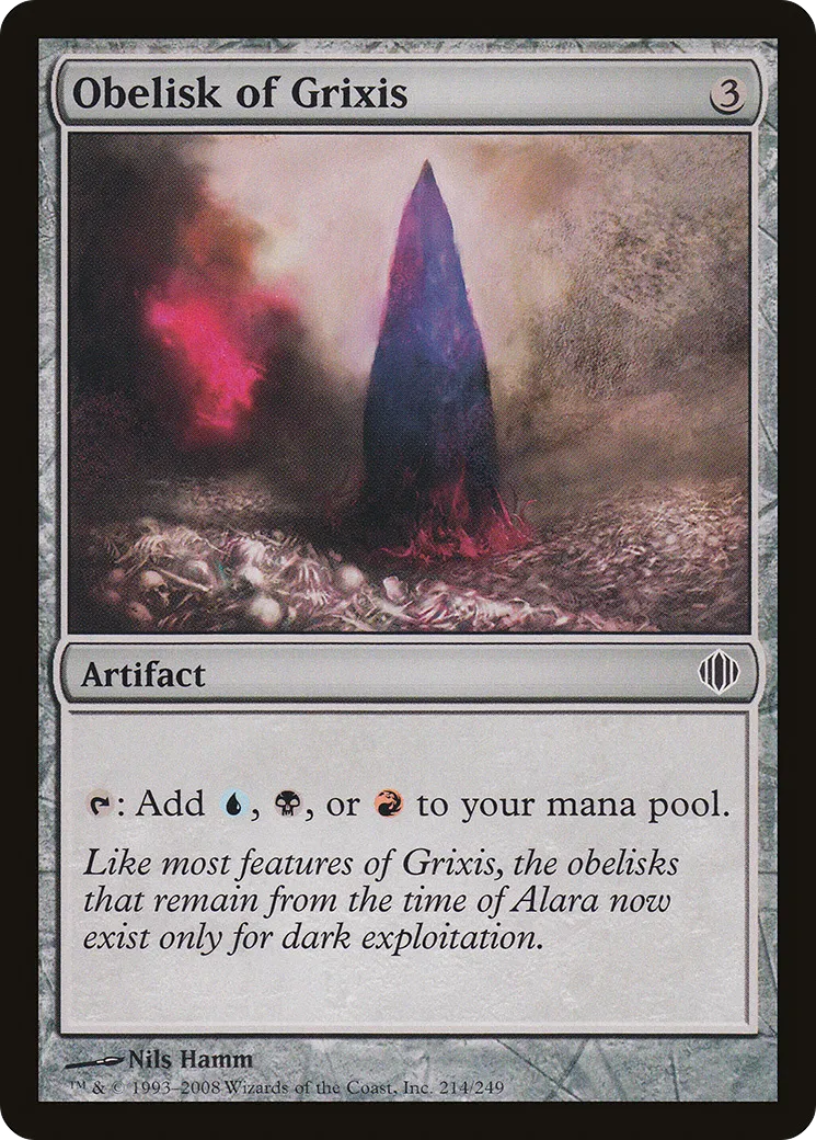 Obelisk of Grixis — Shards of Alara — Magic: The Gathering