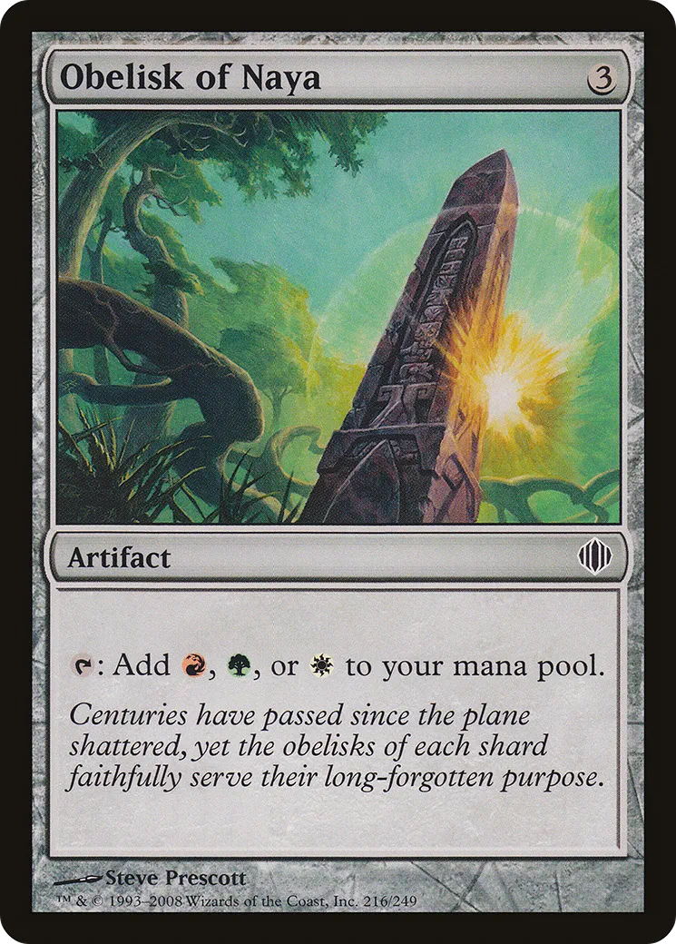 Obelisk of Naya — Shards of Alara — Magic: The Gathering