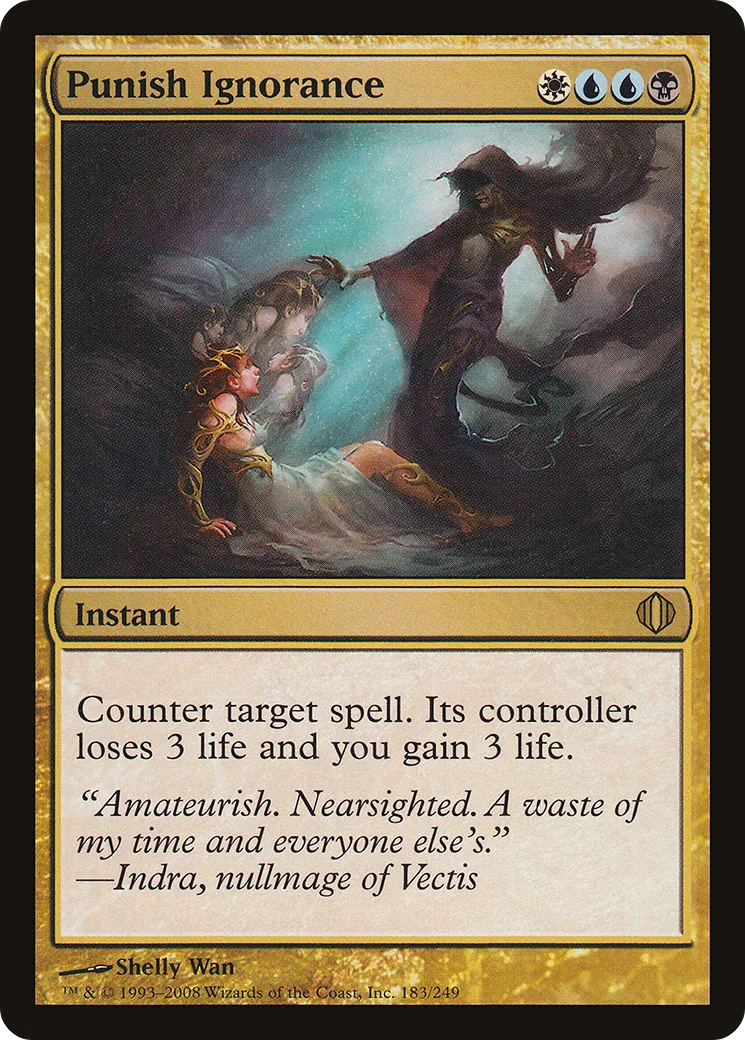 Punish Ignorance — Shards of Alara — Magic: The Gathering