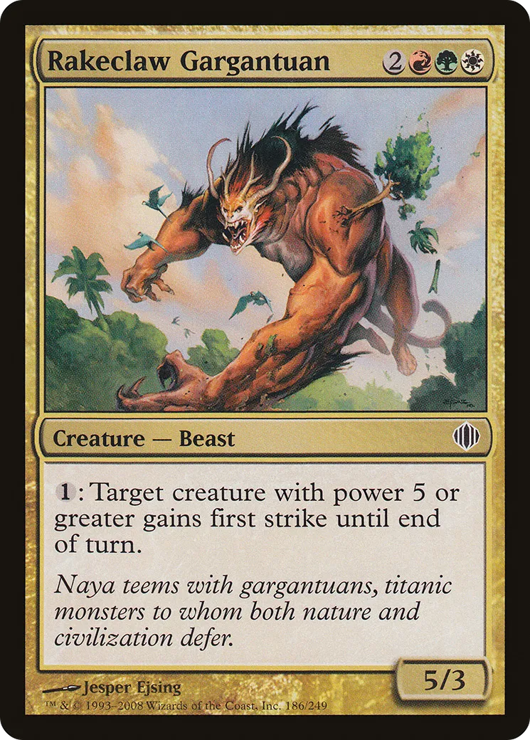Rakeclaw Gargantuan — Shards of Alara — Magic: The Gathering