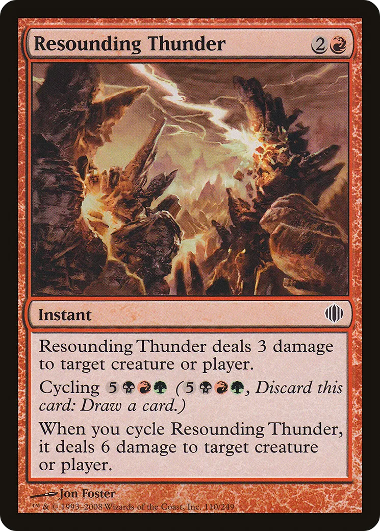 Resounding Thunder — Shards of Alara — Magic: The Gathering