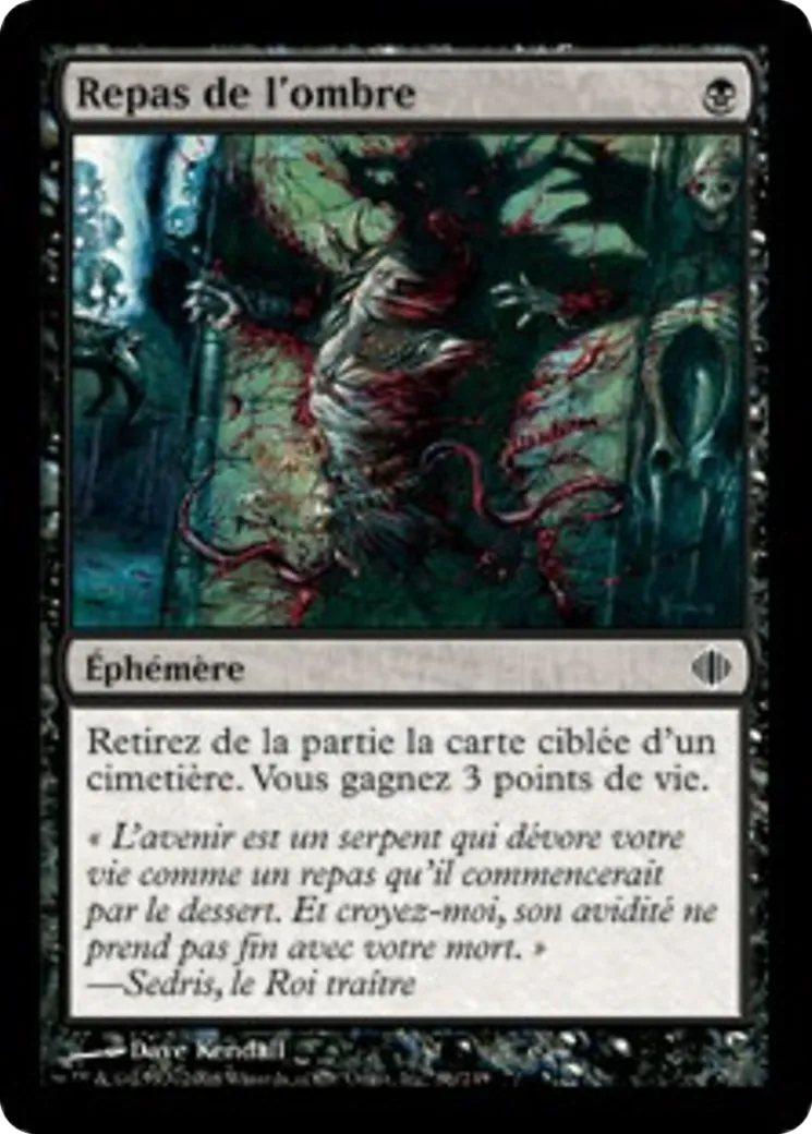 Repas de l'ombre — Shards of Alara — Magic: The Gathering