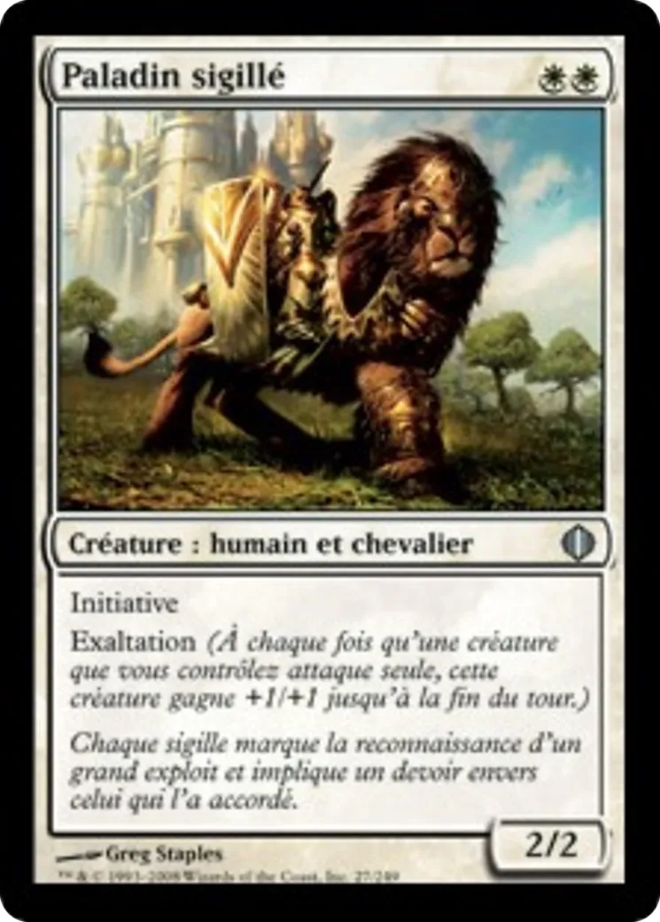 Paladin sigillé — Shards of Alara — Magic: The Gathering