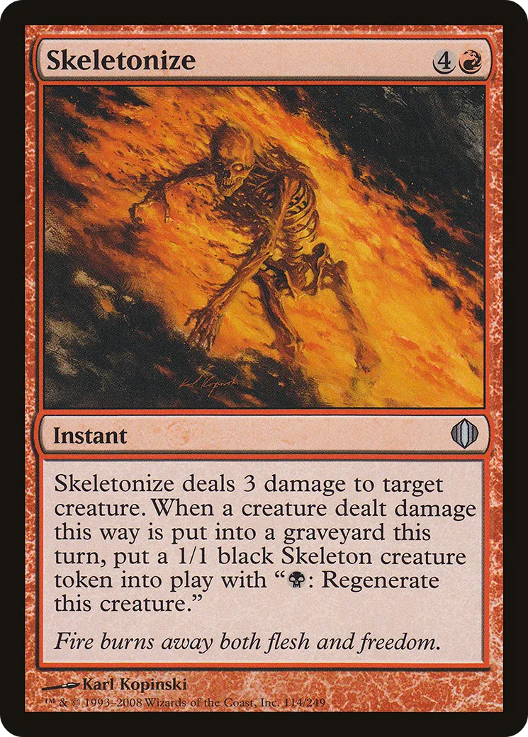 Skeletonize — Shards of Alara — Magic: The Gathering