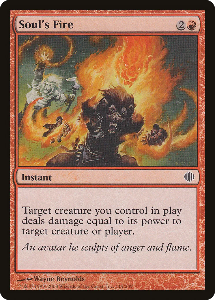 Soul's Fire — Shards of Alara — Magic: The Gathering