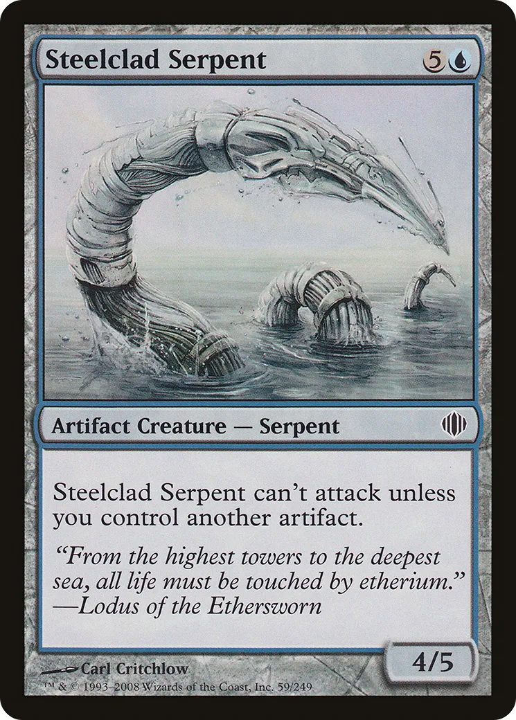 Steelclad Serpent — Shards of Alara — Magic: The Gathering