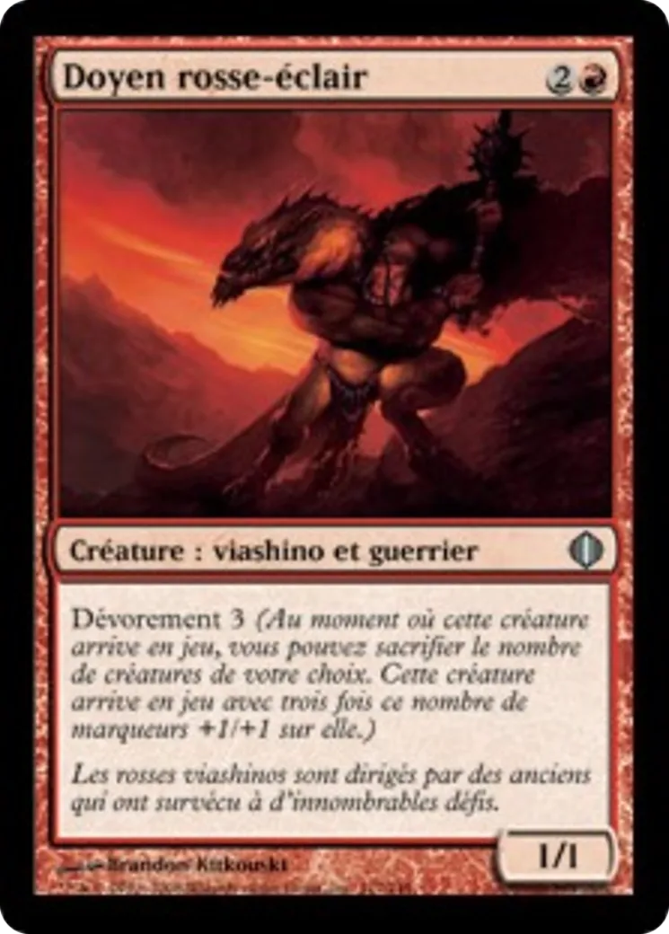 Doyen rosse-éclair — Shards of Alara — Magic: The Gathering