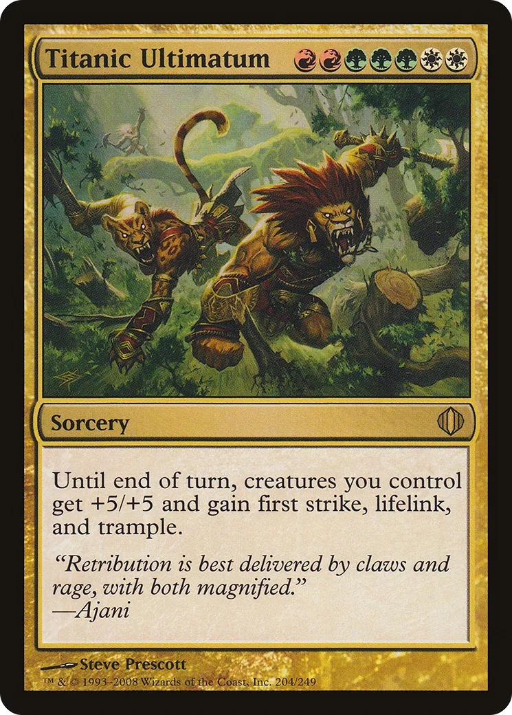 Titanic Ultimatum — Shards of Alara — Magic: The Gathering