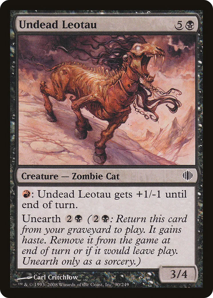 Undead Leotau — Shards of Alara — Magic: The Gathering