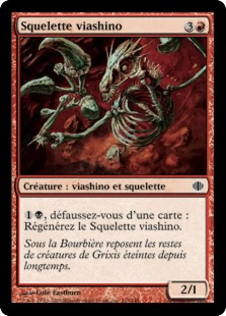 Squelette viashino — Shards of Alara — Magic: The Gathering