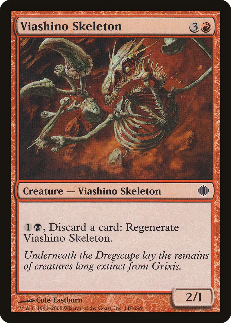 Viashino Skeleton — Shards of Alara — Magic: The Gathering