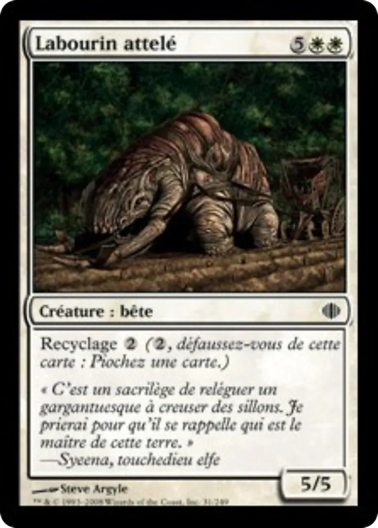 Labourin attelé — Shards of Alara — Magic: The Gathering