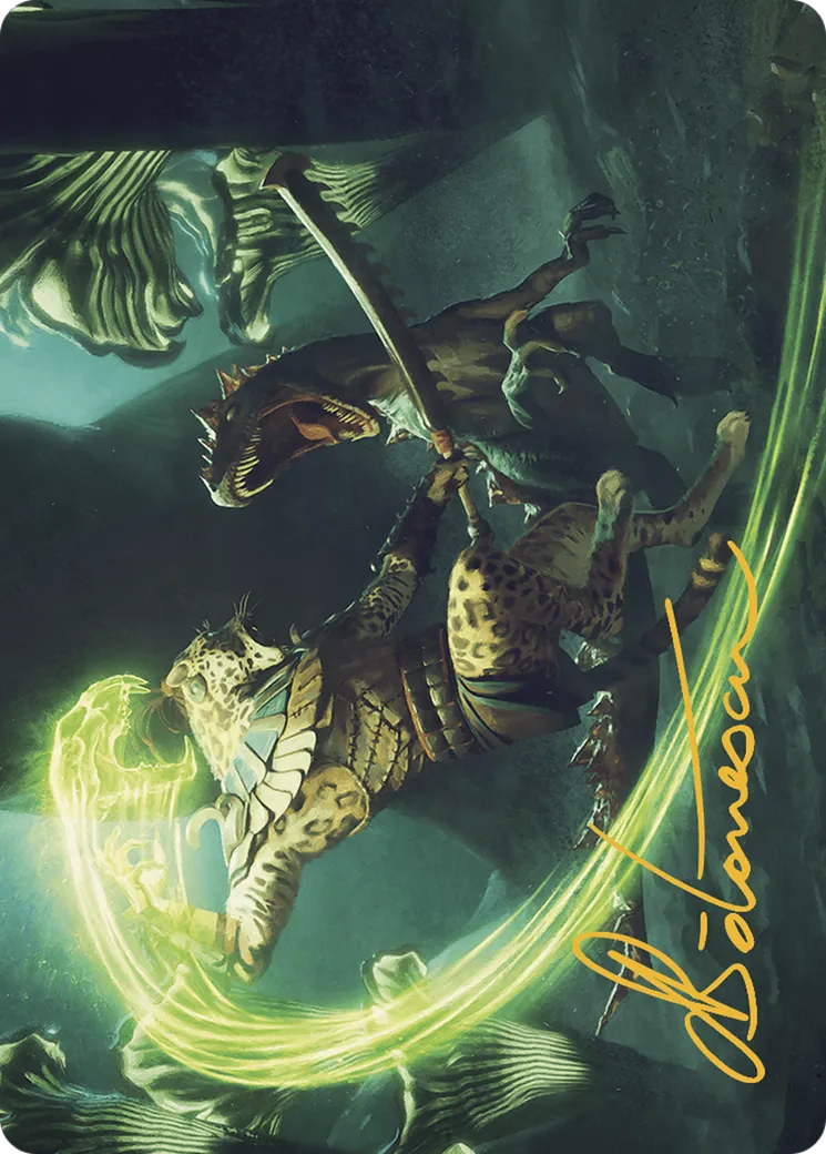 Contest of Claws — The Lost Caverns of Ixalan Art Series — Magic: The Gathering